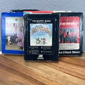 VTG 8-Track Seven Tape Set - Muppets Joplin Capt. Tennille Mathis Music Stereo